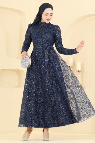 E.D.F.K. - Evening Dress 5835EDFK1198 Navy Blue