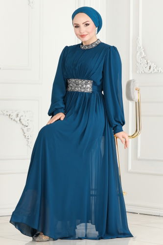 A.B. - Evening Dress 5839AB368 Petroleum