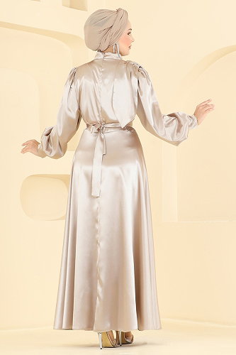 moda selvim Evening Dress 5845EDFK1198 Vision - Thumbnail