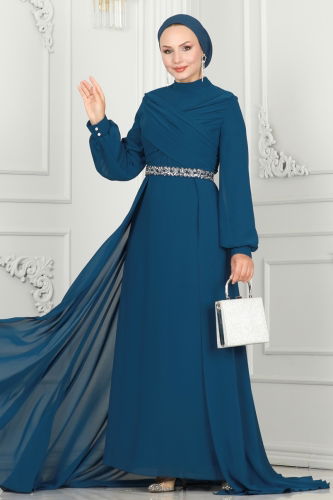 A.B. - EVENING DRESS 5940AB368 Petroleum