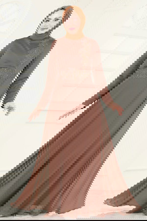 Modaselvim NET 20%+20% DISCOUNT IN THE CARD Evening Dress 5971AB368 Copper