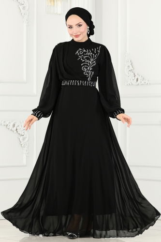 L.P.N. - Evening Dress 6055LPN858 Black