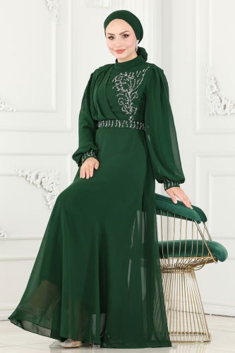 L.P.N. - Evening Dress 6055LPN858 Emerald