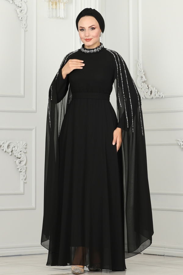 Evening Dress 6088LPN858 Black - 3