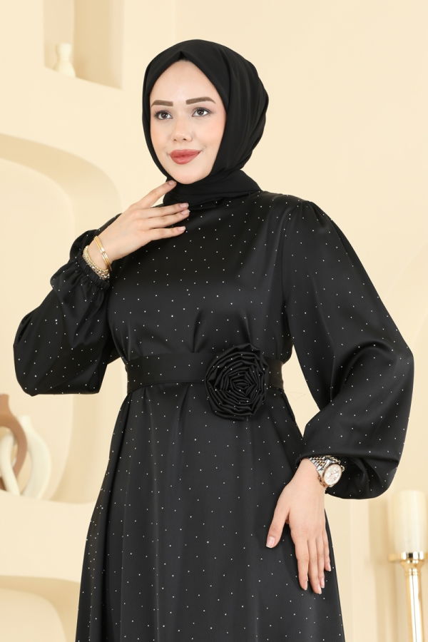 Modaselvim فستان سهرة فستان سهرة أسود 6138ORG1169