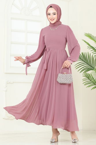 B.İ.S.S.K. - Evening Dress 6217BSK463 Powder