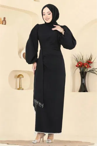 B.İ.S.S.K. - Evening Dress 6225BSK463 Black