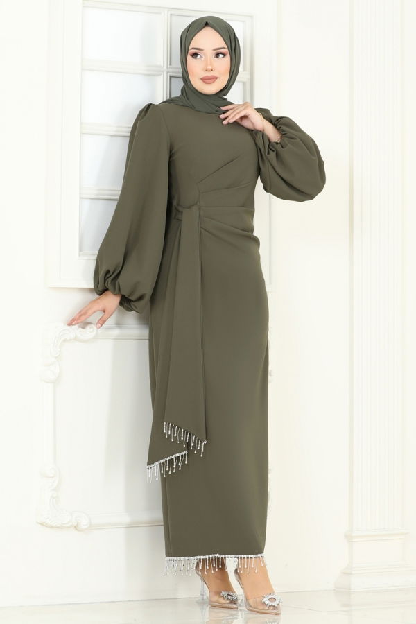 Modaselvim فستان سهرة فستان سهرة اخضر عفني 6225BSK463