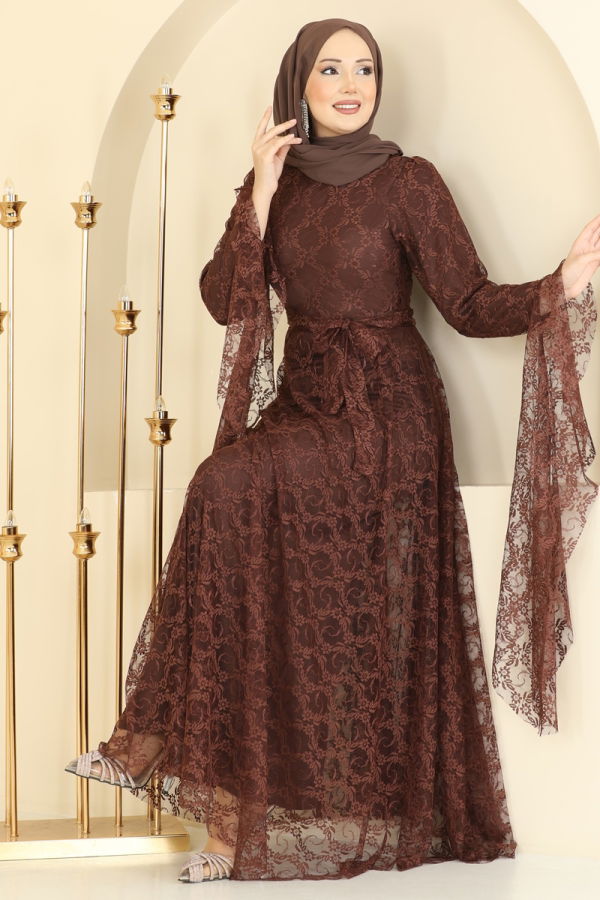 Modaselvim EVENING DRESSES Evening Dress 6294BSK463 Brown