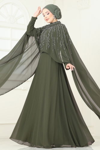 L.P.N. - Evening Dress 6295LPN858 Khaki