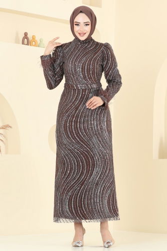 Y.G.S. - Evening Dress 6539YG95 Bitter Brown