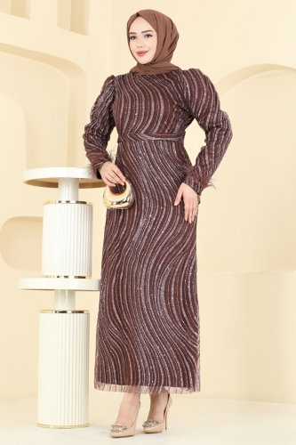 Y.G.S. - Evening Dress 6539YG95 Brown