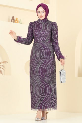 Y.G.S. - Evening Dress 6539YG95 Damson