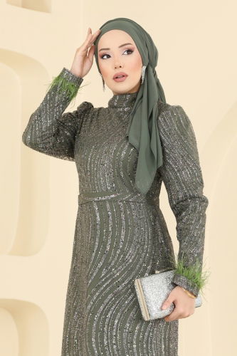 Y.G.S. - Evening Dress 6539YG95 Khaki