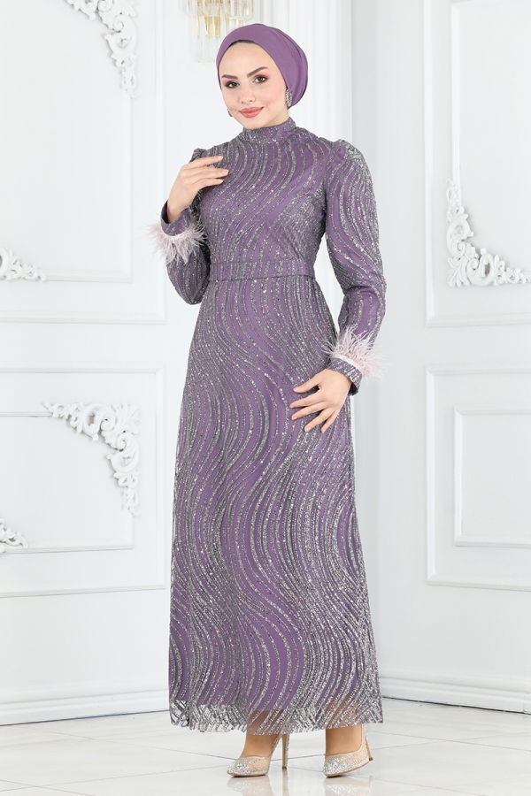 Evening Dress 6539YG95 Lilac - 1