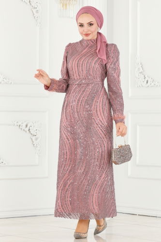 Y.G.S. - Evening Dress 6539YG95 Rose Dried