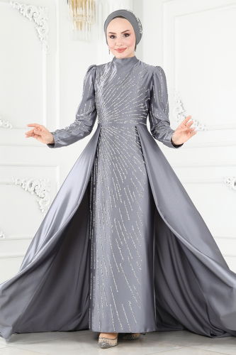 Y.G.S. - Evening Dress 6541YG95 Gray