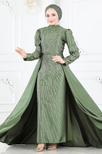 Y.G.S - Evening Dress 6541YG95 Henna Green