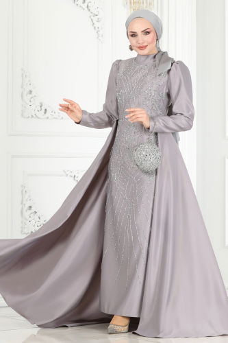 Y.G.S. - EVENING DRESS 6546YG95 Gray