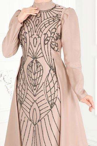 moda selvim Evening Dress 6546YG95 Vision - Thumbnail