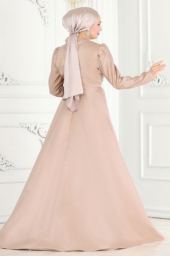 moda selvim Evening Dress 6546YG95 Vision - Thumbnail