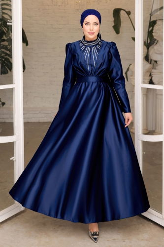 Y.G.S. - Evening Dress 6559YG95 Navy Blue