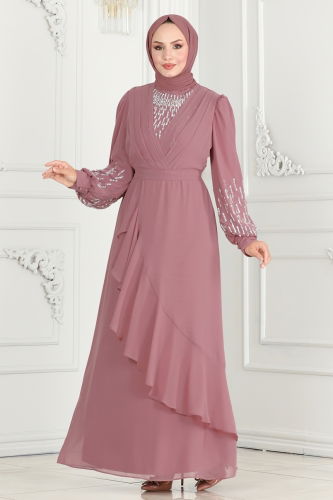 Y.G.S. - Evening Dress 6585YG95 Rose Dried