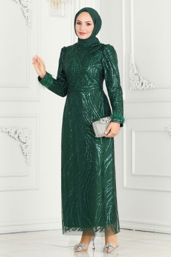 Y.G.S. - Evening Dress 6588YG95 Emerald