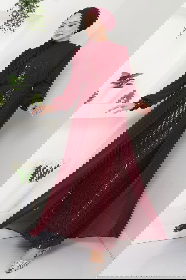 Modaselvim NET 20%+20% DISCOUNT IN THE CARD Evening Dress 6591YG95 Burgundy