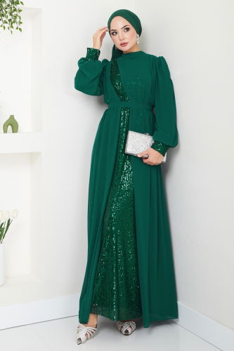 Y.G.S. - Evening Dress 6591YG95 Emerald