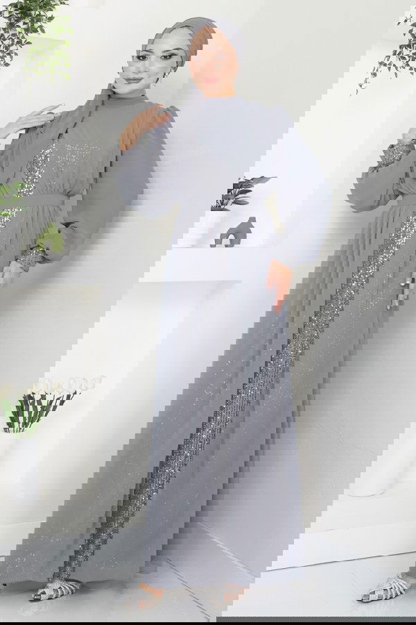 Modaselvim NET 20%+20% DISCOUNT IN THE CARD Evening Dress 6591YG95 Gray