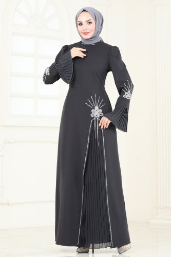 Evening Dress 6617YG95 Anthracite 