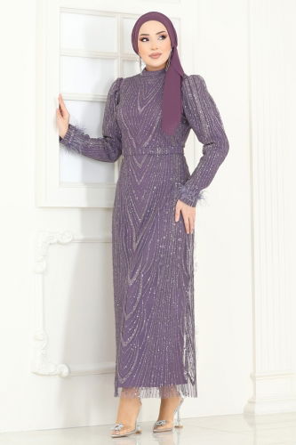 Y.G.S. - Evening Dress 6619YG95 Dark Lilac