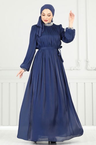 Y.G.S. - Evening Dress 6622YG95 Navy Blue
