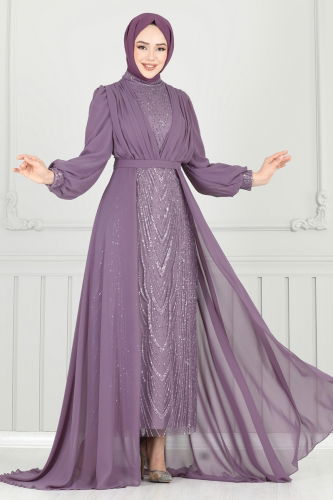 Y.G.S. - Evening Dress 6630YG95 Dark Lilac