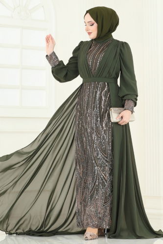 Y.G.S. - Evening Dress 6631YG95 Khaki