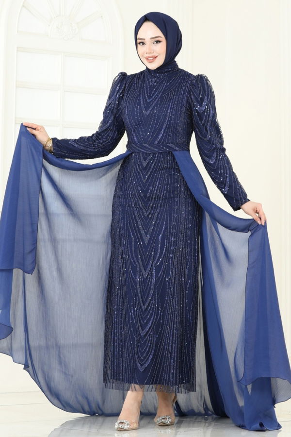 Modaselvim فستان سهرة فستان سهرة كحلي 6632YG95