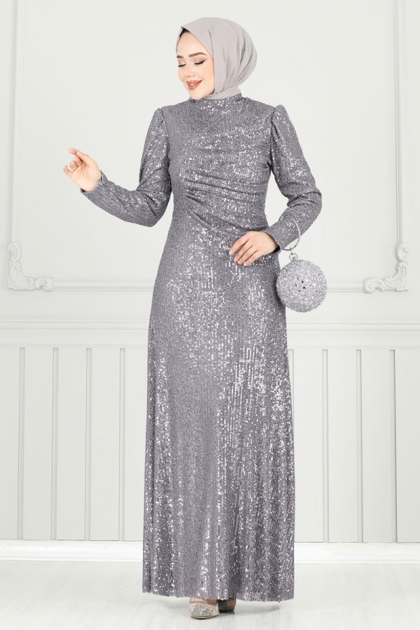 Modaselvim NET 20%+20% DISCOUNT IN THE CARD Evening Dress 6639YG95 Gray