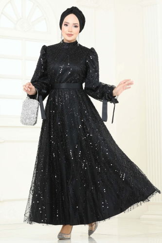 Y.G.S. - فستان سهرة أسود 6641YG95