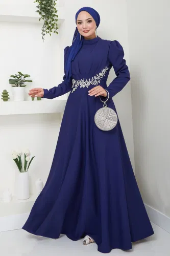 M.D.H. - Evening Dress 6876MDH809 Navy Blue