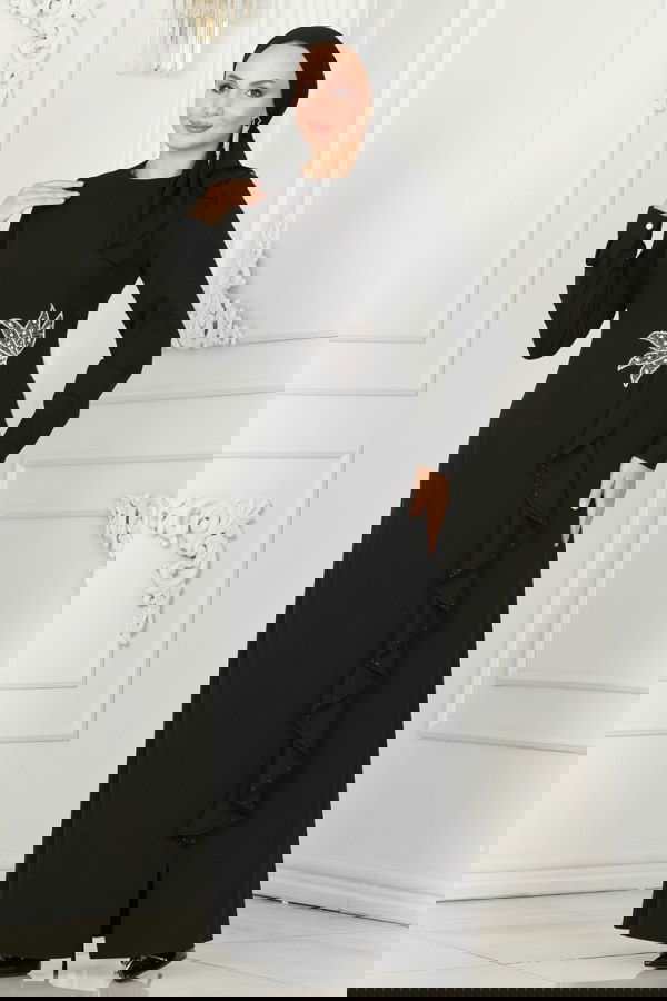 Modaselvim NET 20%+20% DISCOUNT IN THE CARD Evening Dress 6882MDH809 Black