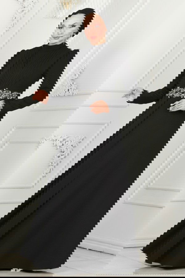 Modaselvim NET 20%+20% DISCOUNT IN THE CARD Evening Dress 6883MDH809 Black