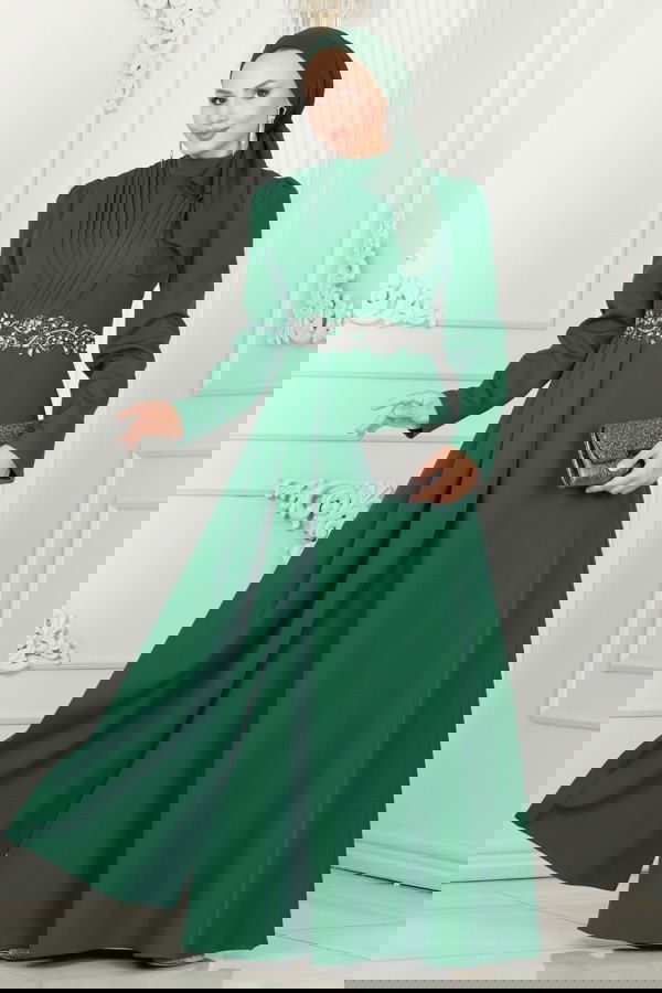 Modaselvim NET 20%+20% DISCOUNT IN THE CARD Evening Dress 6883MDH809 Emerald