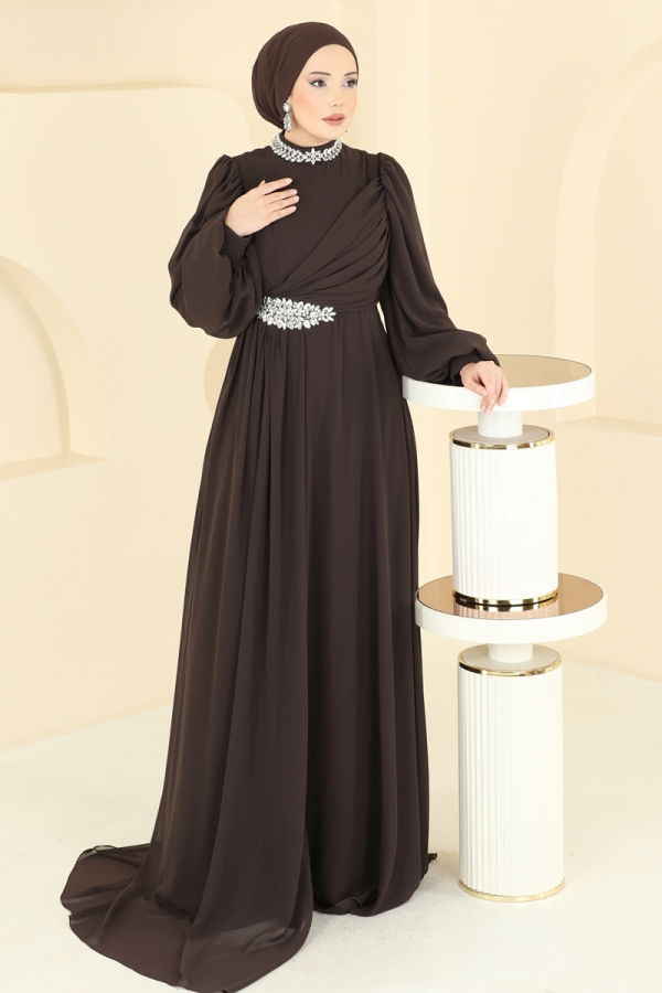 Modaselvim EVENING DRESSES Evening Dress 6999YG95 Brown