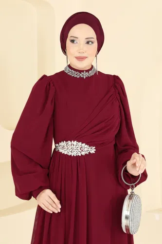 Y.G.S. - Evening Dress 6999YG95 Burgundy