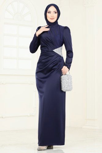 A.B. - Evening Dress 7069AB368 Navy Blue