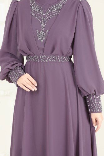 Evening Dress 7084AB368 Lilac - 5