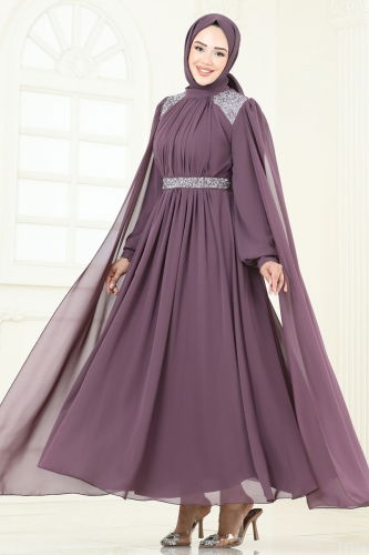 A.B. - Evening Dress 7101AB368 Dark Lilac