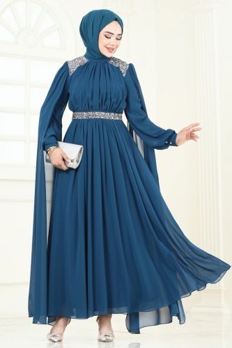 A.B. - Evening Dress 7101AB368 Petroleum