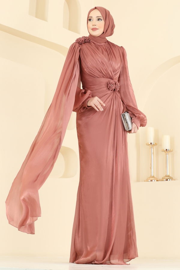 Modaselvim EVENING DRESSES Evening Dress 7149SAR739 Dark Rose Dusky